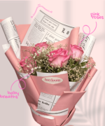 Sweet Pink Rose Bouquet - Image 3