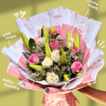 Pink & White Rose Elegance Bouquet